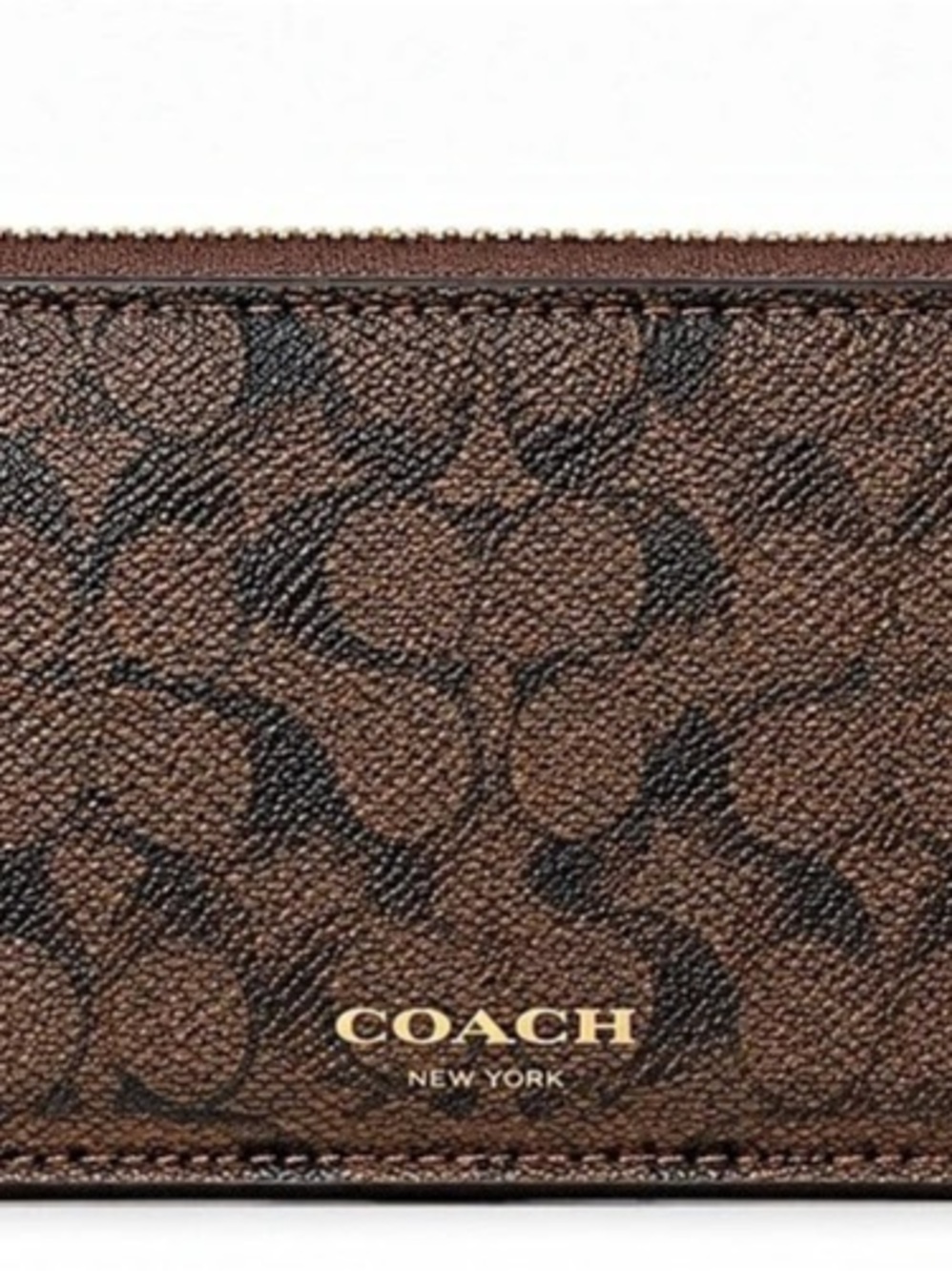 Coach leather wallet insert
